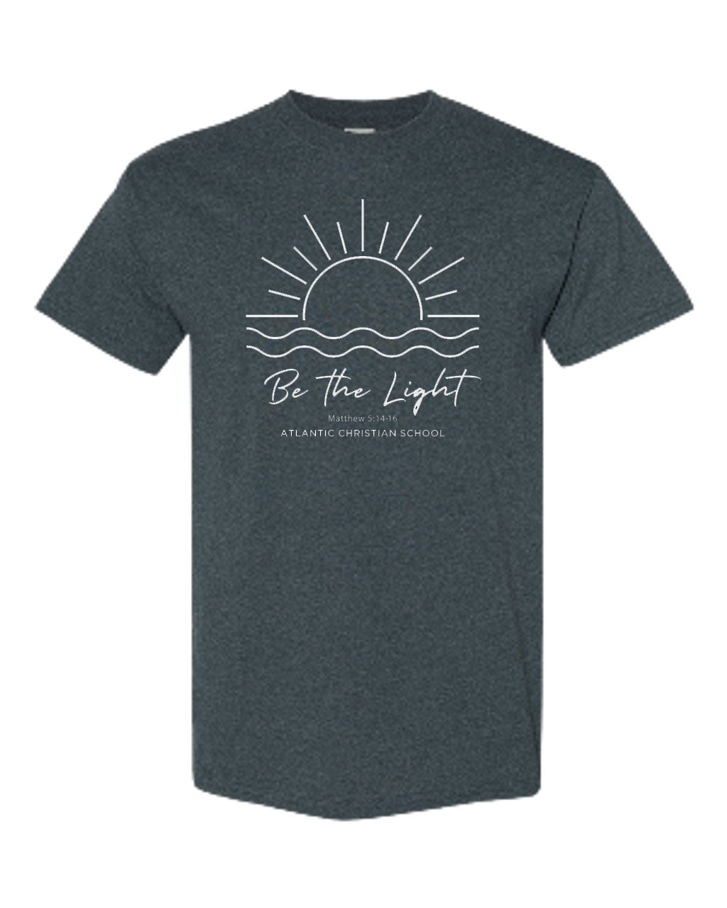 Be The Light Shirt in Heather Dark Gray