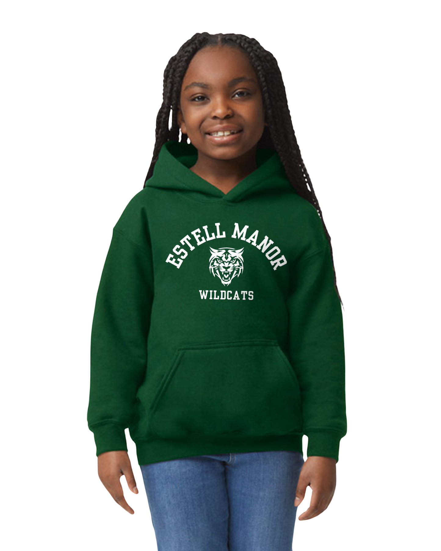 Estell Manor Wildcats Heavy Blend Hooded Sweatshirt