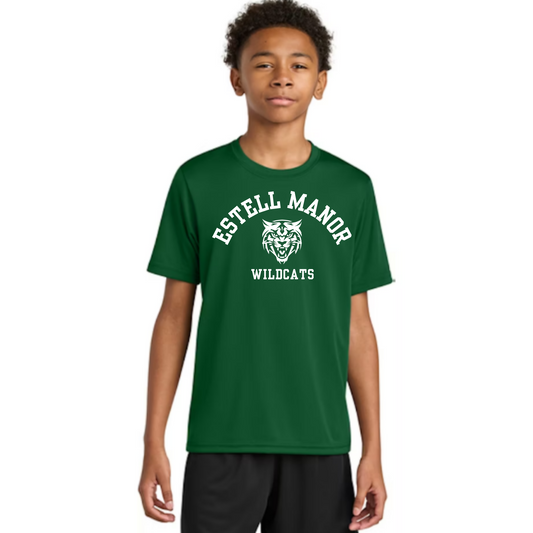 Estell Manor Wildcats Short Sleeve Performance Shirt