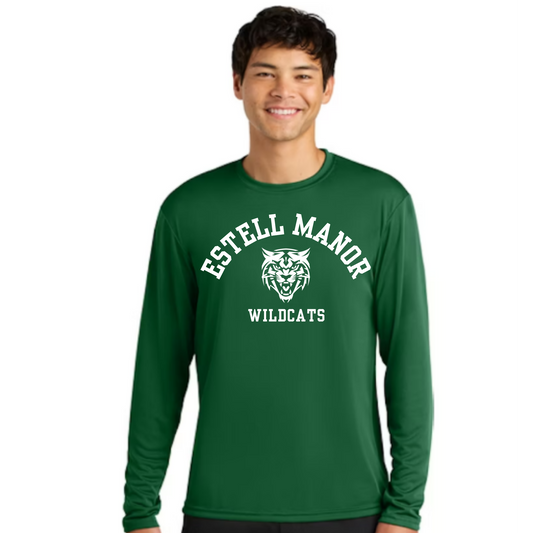 Estell Manor Wildcats Longsleeve Performance Shirt
