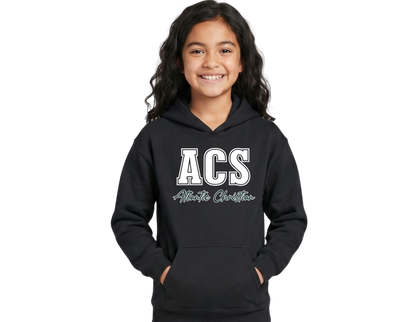 2026 Design 2 - ACS Uniform-Approved Hooded Sweatshirt - ACS Atlantic Christian- Available in Gray, Black and Dark Green