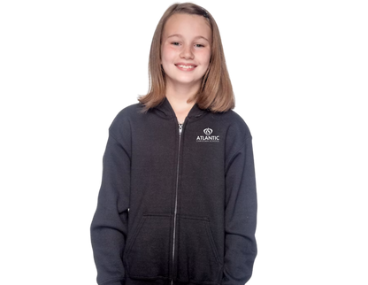 ACS Uniform-Approved Sweatshirt - Zip-Up Hoodie with ACS Logo.  Available in Gray, Black & Dark Green