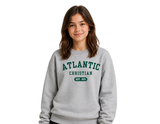 ACS Uniform-Approved Crew Sweatshirt - 2025 Design - Available in Black, Gray and Dark Green