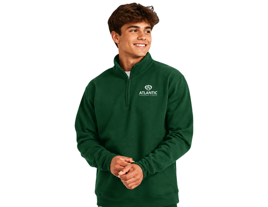 ACS Uniform-Approved Quarter Zip Sweatshirt with ACS Lettering - Available in Black and Adult Sizes only
