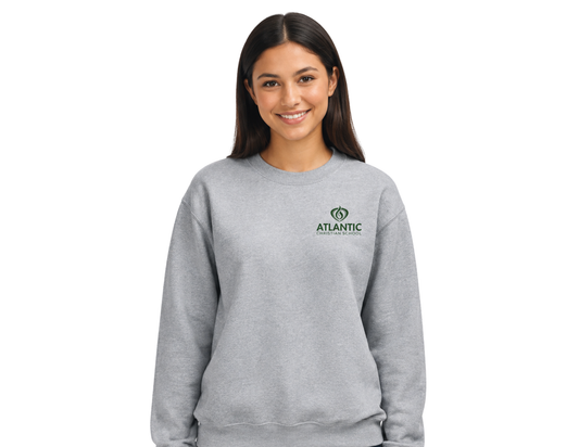 ACS Uniform-Approved Crew Sweatshirt with small ACS logo - Available in Gray, Black and Dark Green