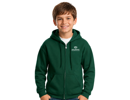 ACS Uniform-Approved Sweatshirt - Zip-Up Hoodie with ACS Logo.  Available in Gray, Black & Dark Green