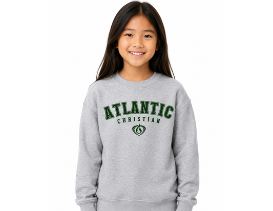 2026 Design 1 - ACS Uniform-Approved Crew Sweatshirt - Available in Gray, Black and Dark Green
