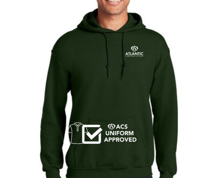 ACS Uniform-Approved Hooded Sweatshirt with small ACS Logo - Available in Gray, Black and Dark Green