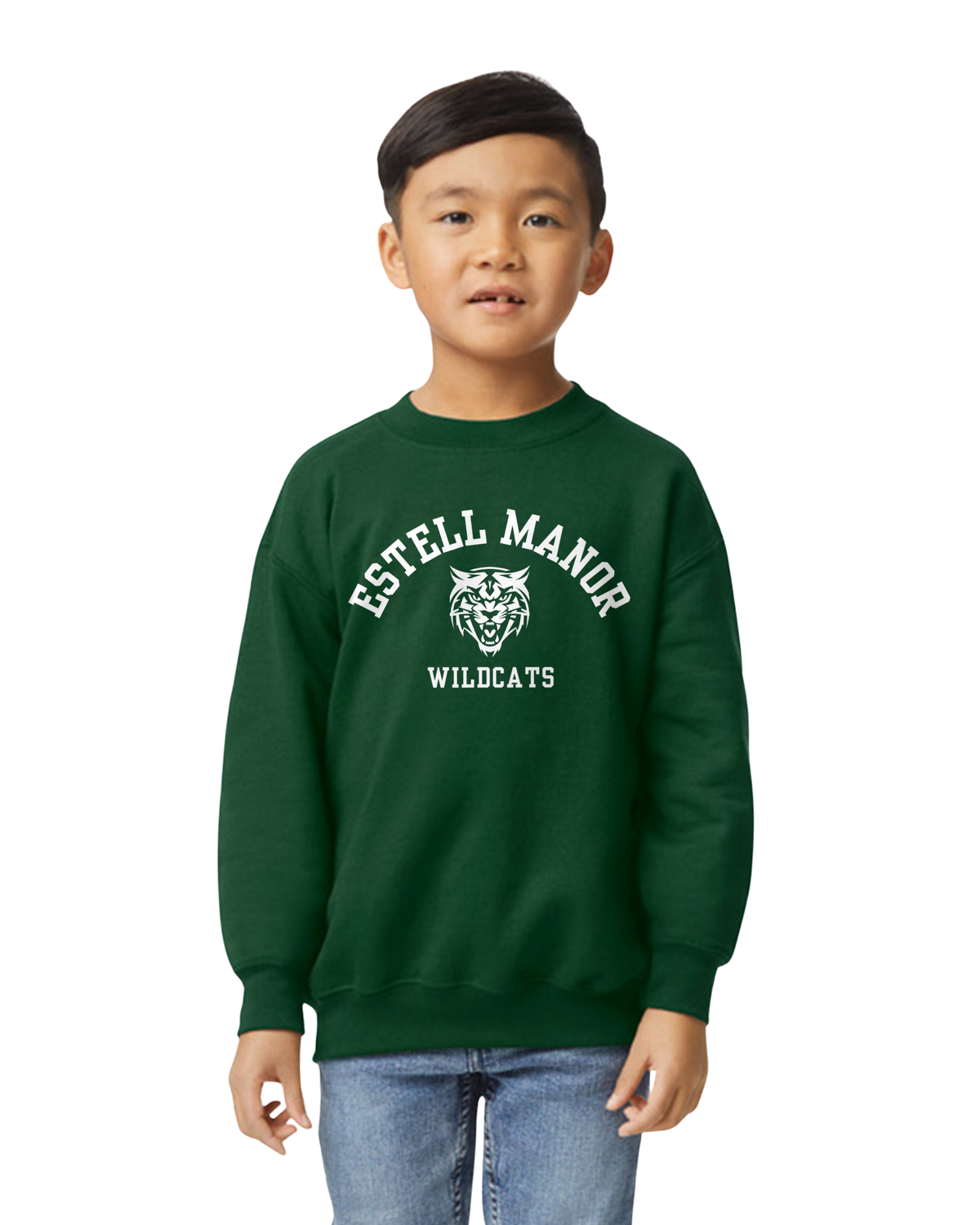 Estell Manor Wildcats Heavy Blend Fleece Crew