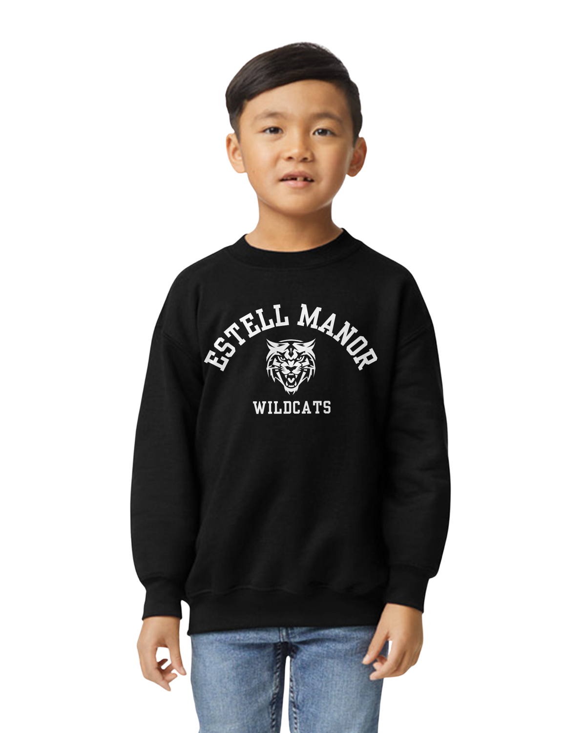 Estell Manor Wildcats Heavy Blend Fleece Crew
